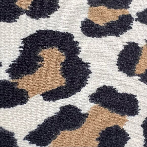 Gaze Leopard Mock Long Sleeve Buttery Soft Top Shirt Blouse Size L - Picture 7 of 13